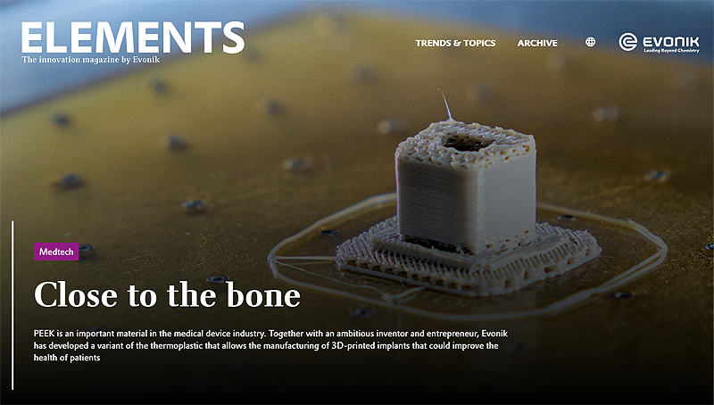 Close to the Bone - Elements Magazine, Evonik Corporation